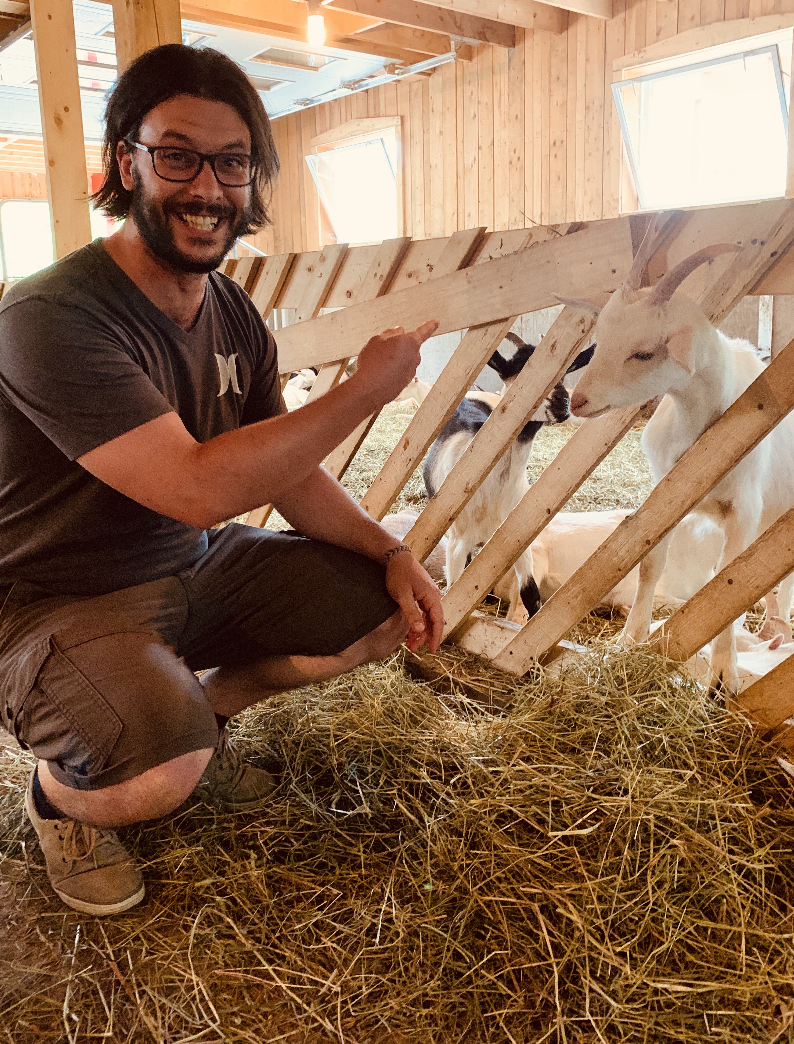 Chris rencontre les chèvres chez Marie #CassisetMélisse