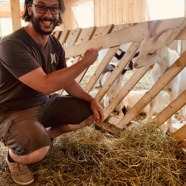 Chris rencontre les chèvres chez Marie #CassisetMélisse